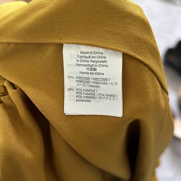 JCrew Gold Velvet skirt - Picture 5 of 6